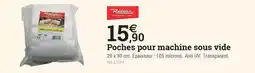 Espace emeraude Reber - poches pour machine sous vide offre