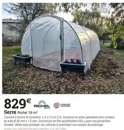 Espace emeraude Richel - serre offre