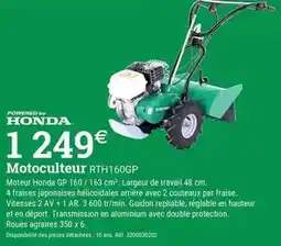Espace emeraude Eden parc - motoculteur rth160gp offre