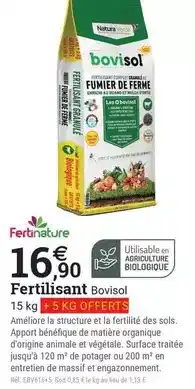 Espace emeraude Natura verde - fertilisant bovisol offre