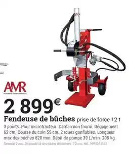 Espace emeraude Amr - fendeuse de bûches offre