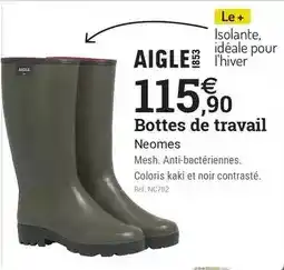 Espace emeraude Aigle 1853 - bottes de travail offre