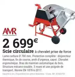 Espace emeraude Amr - scie circulaire offre