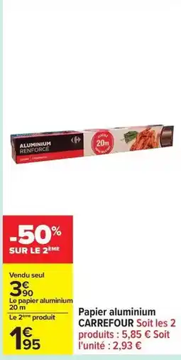 Carrefour Drive Carrefour - papier aluminium offre