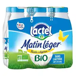 Carrefour Market Matin léger lactel lait sans lactose bio offre