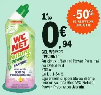 E.Leclerc Gel wc "wc net" offre