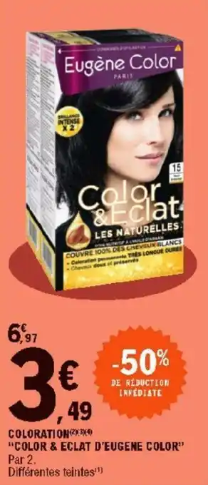 E.Leclerc Coloration "color & eclat d'eugene color" offre