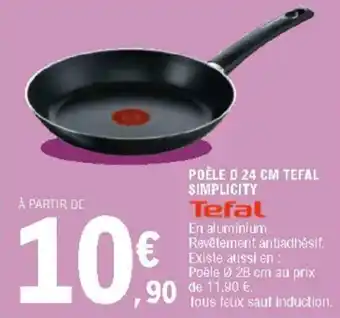 Poêle 24 cm tefal simplicity