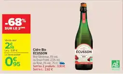 Carrefour Market CIDRE BIO ÉCUSSON offre