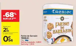 Carrefour Market FARINE DE SARRASIN TREBLEC offre