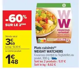 Carrefour Market Plats cuisinés WEIGHT WATCHERS offre