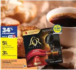 Carrefour Market Capsules de café XXL L'OR BARISTA offre