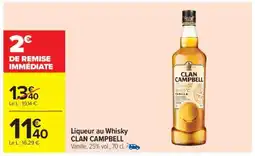 Carrefour Market Liqueur au Whisky CLAN CAMPBELL offre