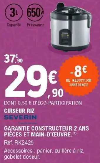 E.Leclerc Garantie constructeur 2 ans offre