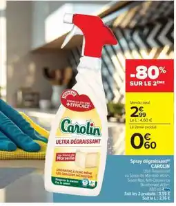 Carrefour Market Spray dégraissant CAROLIN offre