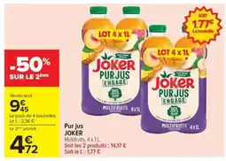 Carrefour Pur jus JOKER offre