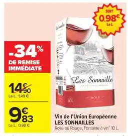 Carrefour LES SONNAILLES offre