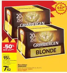 Carrefour Grimbergen Blonde offre