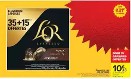Carrefour Capsules de café L'OR Espresso offre