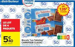 Carrefour Biscuits Les Tablettes CARREFOUR CLASSIC' offre