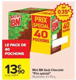 Carrefour Mini BN Goût Chocolat offre