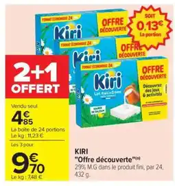 Carrefour KIRI Offre Découverte offre