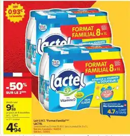 Carrefour Lait U.H.T. Format Familial offre