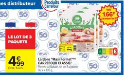 Carrefour Lardons Maxi Format CARREFOUR CLASSIC offre