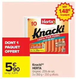 Carrefour Knacki Herta offre