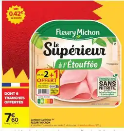 Carrefour Jambon supérieur offre