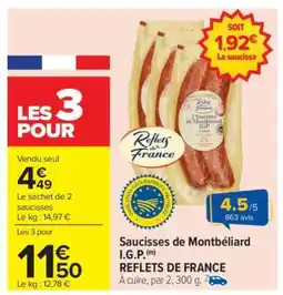 Carrefour Saucisses de Montbéliard I.G.P offre