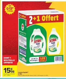 Carrefour LESSIVE LIQUIDE X-TRA offre