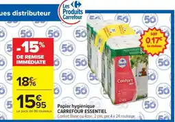 Carrefour Papier hygiénique CARREFOUR ESSENTIEL offre