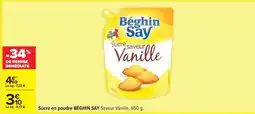 Carrefour Sucre en poudre BÉGHIN SAY Saveur Vanille offre