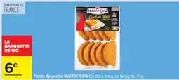 Carrefour PANÉS DE POULET MAÎTRE COQ offre