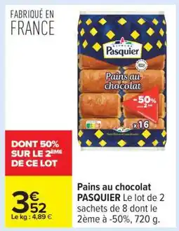 Carrefour Pains Au Chocolat Pasquier offre