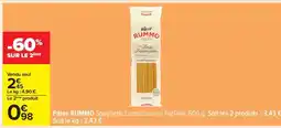 Carrefour Pâtes Rummo offre