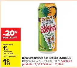 Carrefour Bière aromatisée à la Tequila ESTRIBOS offre