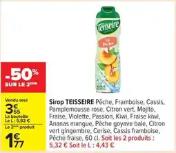 Carrefour Sirop Teisseire offre