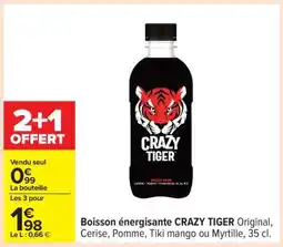 Carrefour Boisson Énergisante Crazy Tiger offre