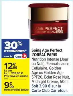 Carrefour Soins Age Perfect L'ORÉAL PARIS offre