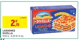 Intermarché LASAGNES DIVELLA offre