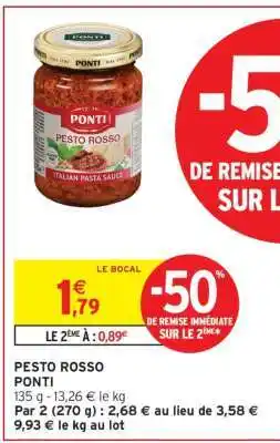 Intermarché PESTO ROSSO offre