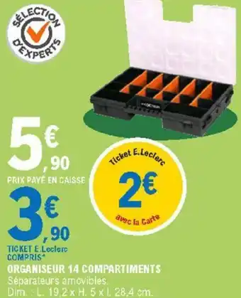 Organiseur 14 compartiments