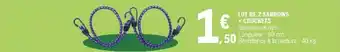 E.Leclerc Lot de 2 sanoows + crochets offre
