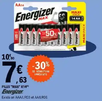 E.Leclerc Piles "max" offre