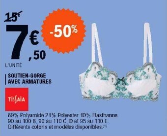 E.Leclerc Soutien-gorge avec armatures offre