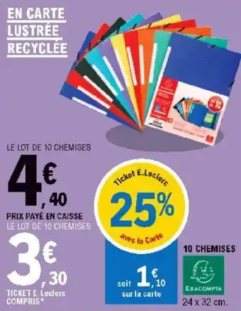 E.Leclerc Prix payé en caisse offre
