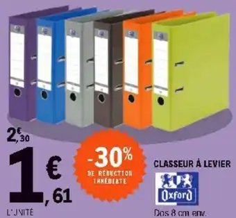 E.Leclerc Classeur à levier offre