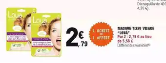 E.Leclerc Masque tissu visage offre